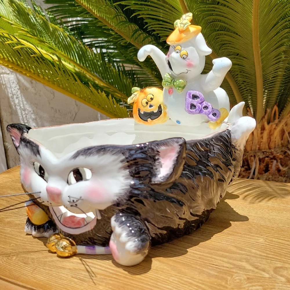 Halloween Cat Bowl